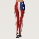 Patriotische US-Flagge Leggings (Rückseite)