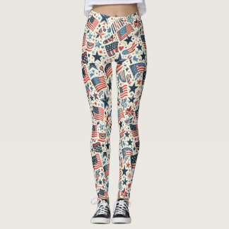 Patriotische US Flagge Leggings