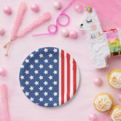 Patriotische US Flagge Pappteller (Party)