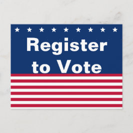 Patriotische US Flagge registrieren sich zur Absti Postkarte