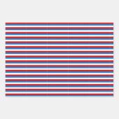 Patriotische US Flagge Rot und Blau 4. Juli Geschenkpapier Set (Vorderseite 2)