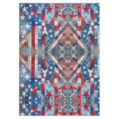 Patriotische US Flagge Rot, Weiß und Blau Tischdecke (Vorderseite)