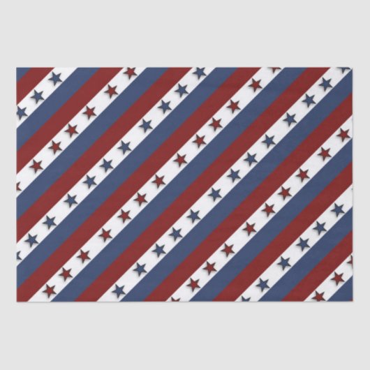 Patriotische US Flagge Seidenpapier (Vorderseite)