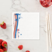 Patriotische US Flagge Serviette (Beispiel)