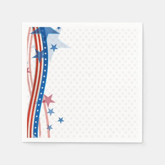Patriotische US Flagge Serviette (Vorderseite)