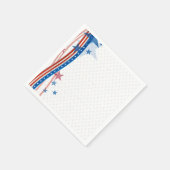 Patriotische US Flagge Serviette (Ecke)