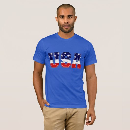 Patriotische US Flagge T-Shirt (Vorne ganz)
