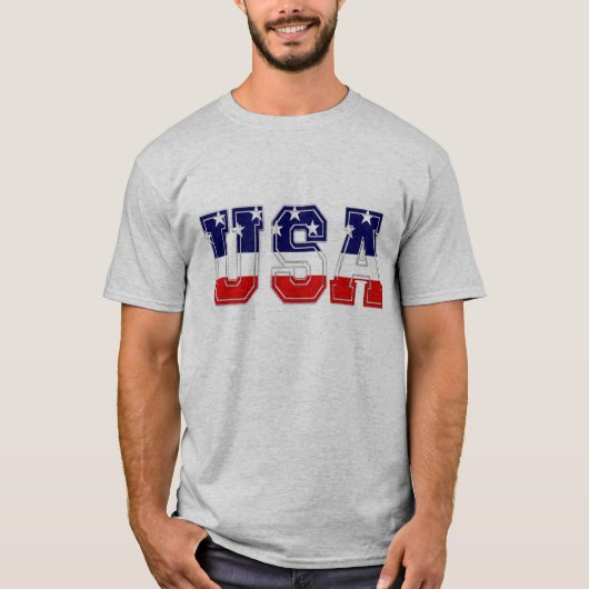 Patriotische US Flagge T-Shirt (Vorderseite)