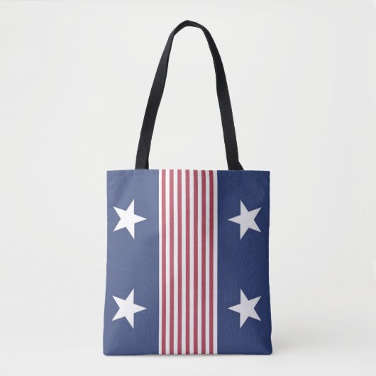 Patriotische US Flagge Tote Tasche (Vorderseite)
