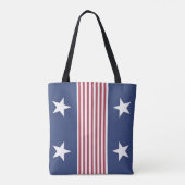 Patriotische US Flagge Tote Tasche (Rückseite)