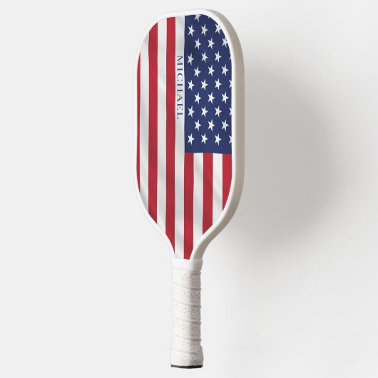 Patriotische US Flagge USA-Flagge Pickleball Schläger (Links)