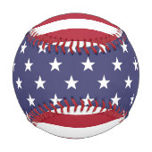 Patriotische US Flagge USA Initialen Custom Baseball (Vorderseite)