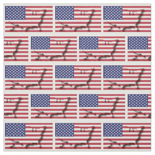 Patriotische US FLAGGE USA Kontur Karte Stoff