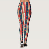 Patriotische US Flagge - Vintager Amerikaner Leggings (Rückseite)