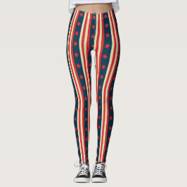 Patriotische US Flagge - Vintager Amerikaner Leggings