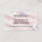 Patriotische US Flagge Watermark Simple Visitenkarte (Rückseite)