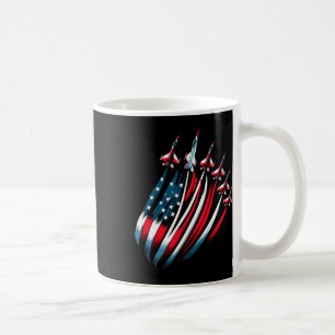 Patriotische US-Flaggen Jets Jets Jets 4. Juli Kaffeetasse
