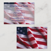 Patriotische US-Flaggen-Visitenkarten Visitenkarte (Vorne/Hinten)