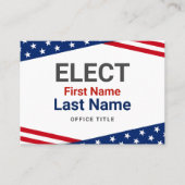 Patriotische US-Wahlkampfkarte Visitenkarte (Vorderseite)