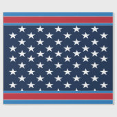 Patriotische USA - amerikanische Flaggen Geschenkpapier (Flach)