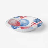 Patriotische USA-Ballons Pappteller (Gewinkelt)