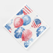 Patriotische USA-Ballons Serviette (Ecke)