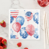 Patriotische USA-Ballons Serviette (Beispiel)