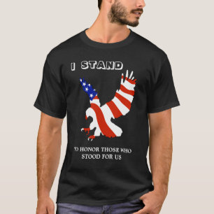 Patriotische USA Eagle, das ich stehe T-Shirt