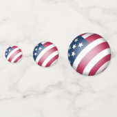 Patriotische USA Flag Cool, Spaß Konfetti (Vorderseiten)