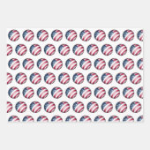 Patriotische USA Flag Globe Cool Geschenkpapier Set (Vorderseite 3)