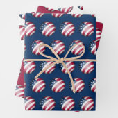 Patriotische USA Flag Globe Cool Geschenkpapier Set (Beispiel)