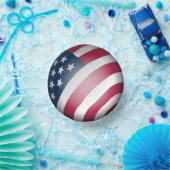 Patriotische USA Flag Globe, Spaß Pappteller (Party)