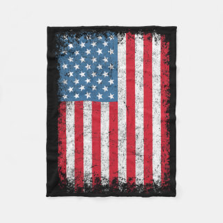 Patriotische USA-Flagge 4. Juli für Männer Frauen Fleecedecke