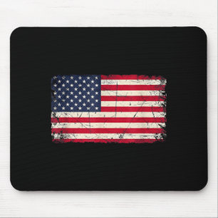 Patriotische USA-Flagge 4. Juli für Männer Frauen Mousepad
