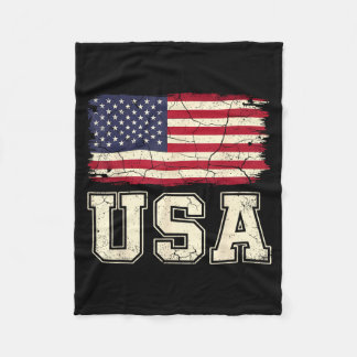 Patriotische USA-Flagge amerikanische Flagge USA 4 Fleecedecke