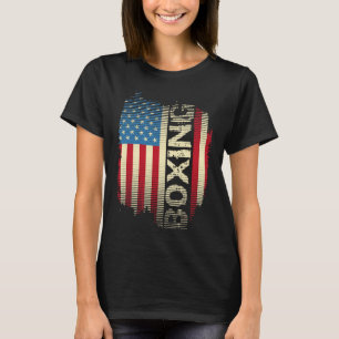 Patriotische USA-Flagge Boxen Kickboxen Kickboxer T-Shirt