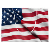 Patriotische USA-Flagge Große Geschenktüte (Rückseite)