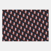 Patriotische USA Frauen-Skateboarding Geschenkpapier Set (Vorderseite 3)