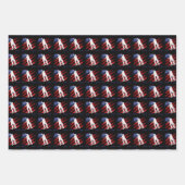 Patriotische USA Frauen-Skateboarding Geschenkpapier Set (Vorderseite 2)