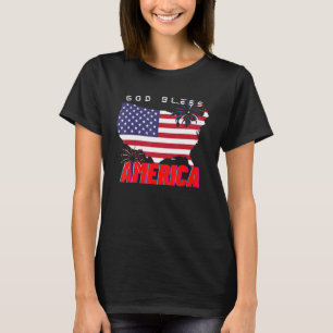 Patriotische USA Gott segne Amerika für Patriotic  T-Shirt