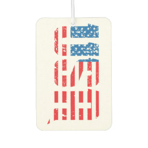 Patriotische USA in Red, White und Blue Autolufterfrischer