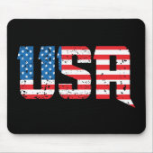 Patriotische USA in Red, White und Blue Mousepad (Vorne)