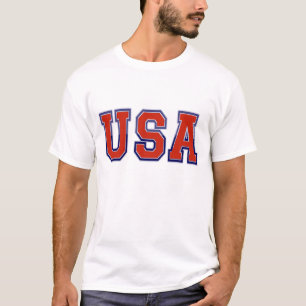 Patriotische USA in Red White und Blue T-Shirt