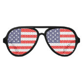 Patriotische USA-Party-Brille | Amerikanische Fahn Sonnenbrille (Vorderseite)