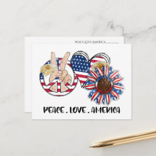 Patriotische USA-Postkarte Postkarte