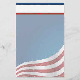 Patriotische USA-Schreibwaren mit Briefkopf Briefpapier