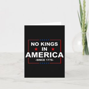 Patriotische USA seit 1776 keine Könige in Amerika Karte