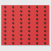 Patriotische Verpackungspapierflagge Albaniens Geschenkpapier (Flach)