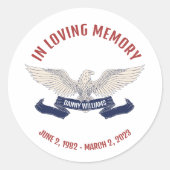 Patriotische Veteran Begräbnisschilder & Stickers (Vorderseite)