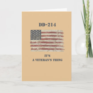 Patriotische Veteranen-DD-214 Karte